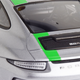 Wing deploys at speed, but 911R gets bespoke engine cover.